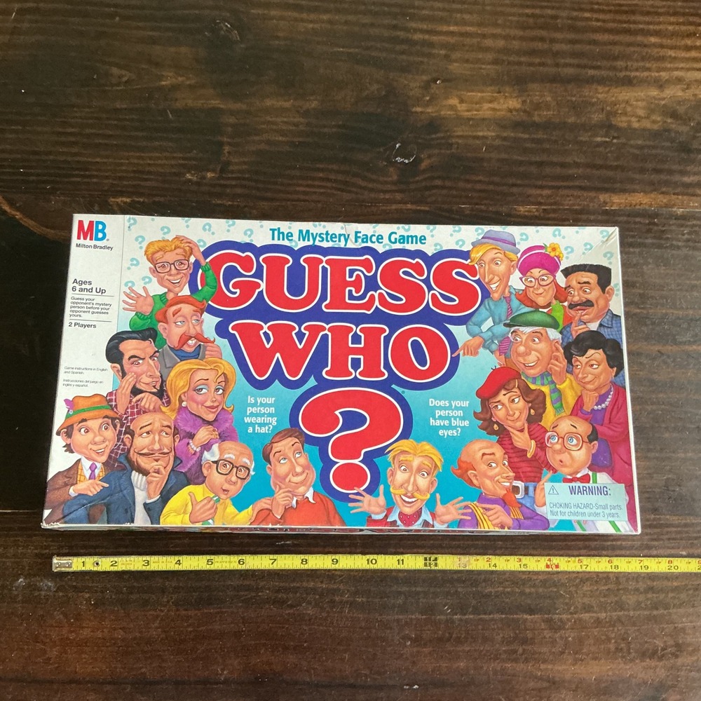 Vintage 1996 Guess Who Board Game COMPLETE Milton Bradley Mystery Face Game
